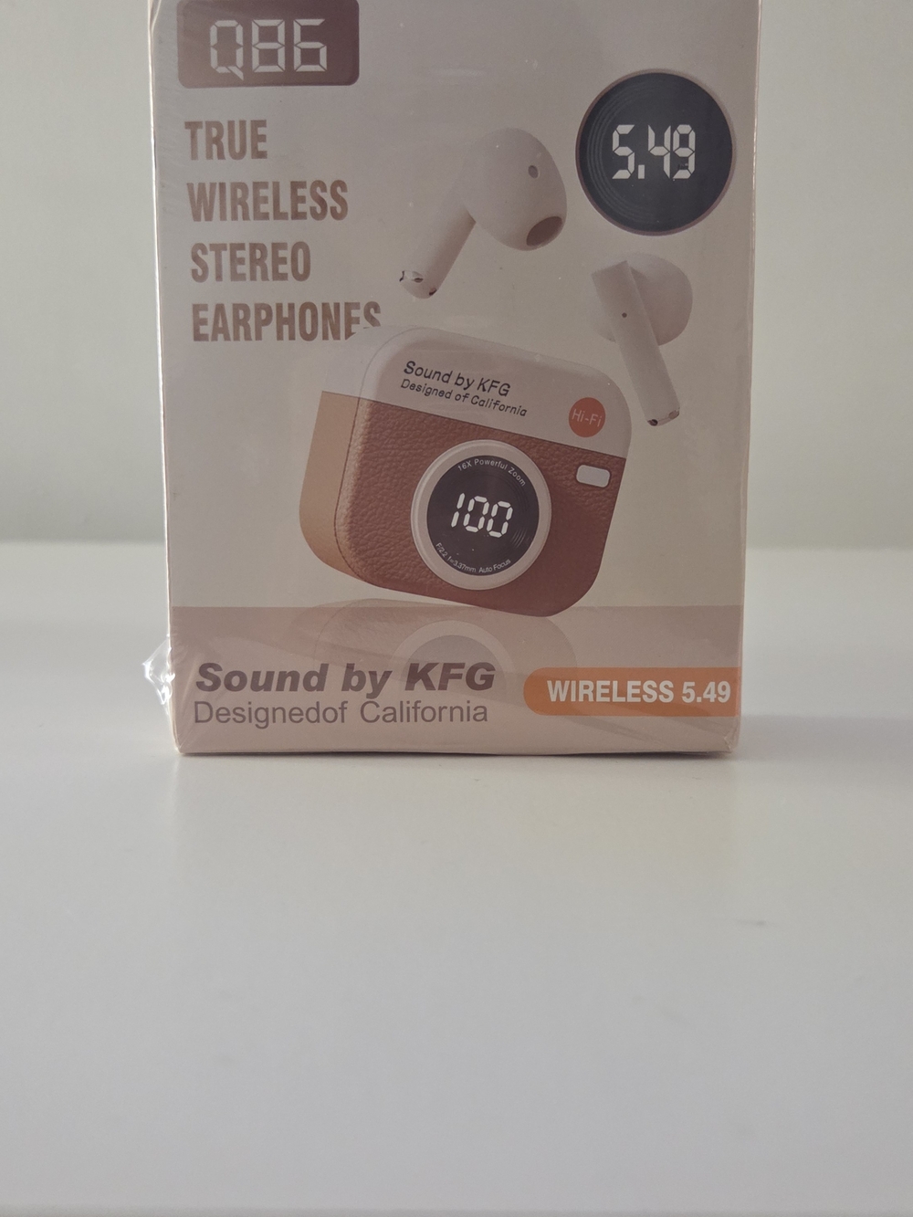 Sound by KFG Q86 True Wireless Bluetooth Stereo In-Ear Earbuds White/Green